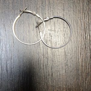 Hoop earrings.